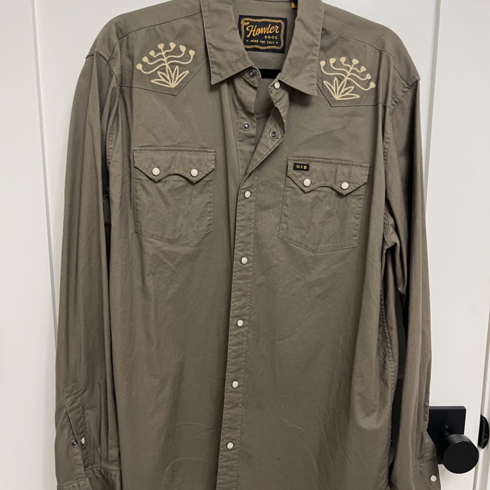 Howler Bros Crosscut Deluxe Snapshirt - Ocahui NWOT Sz Large - Picture 2 of 5